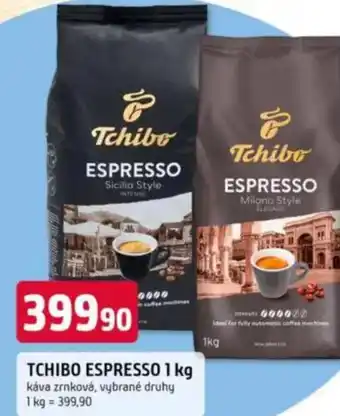 Trefa TCHIBO Espresso káva zrnková nabídka