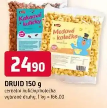 Trefa DRUID cereální kuličky/kolečka nabídka