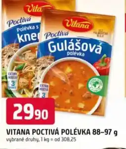 Trefa VITANA Poctivá polévka nabídka