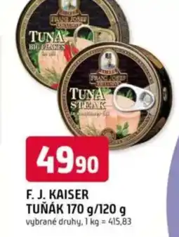 Trefa F. J. KAISER Tunak nabídka