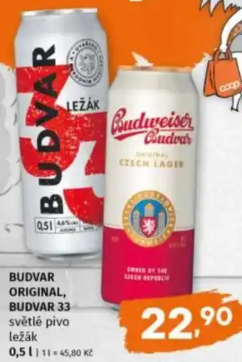 Trefa BUDVAR Original, BUDVAR 33 nabídka