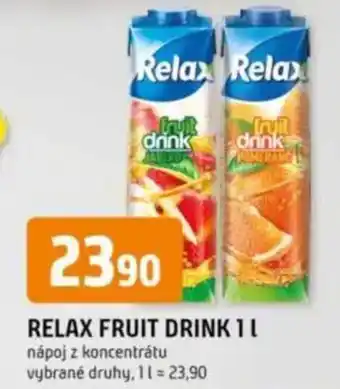 Trefa RELAX Fruit drink nabídka