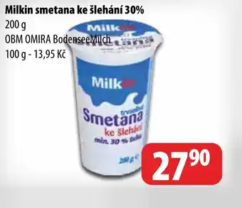 Partner Maloobchodní síť Milkin smetana ke šlehání 30% nabídka