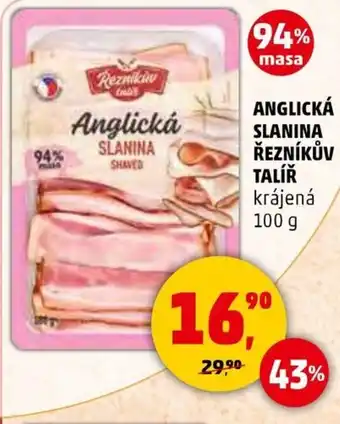 Penny Market Anglická slanina řezníkův talíř nabídka