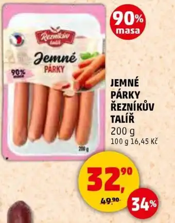 Penny Market Jemné párky řezníkův talíř nabídka