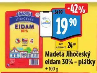 Albert Madeta Jihočeský eidam 30%-plátky nabídka