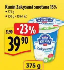 Albert Kunín Zakysaná smetana 15% nabídka