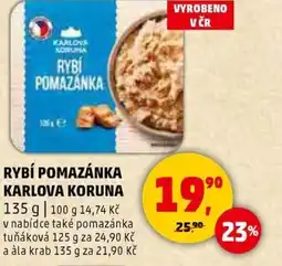 Penny Market Rybí pomazánka karlova koruna nabídka