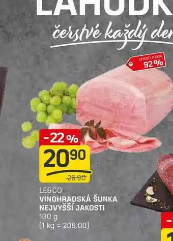 Flop VINOHRADSKÁ ŠUNKA NEJVYŠŠÍ JAKOSTI 100g nabídka