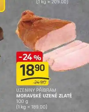 Flop MORAVSKÉ UZENÉ ZLATÉ 100g nabídka