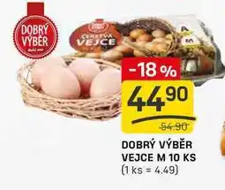 Flop DOBRÝ VÝBĚR VEJCE M 10 KS nabídka