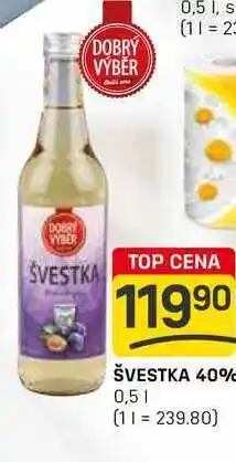 Flop ŠVESTKA 40% 0,5l nabídka