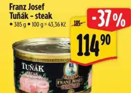 Albert Franz Josef Tuňák - steak nabídka