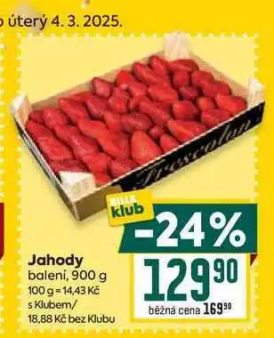 Billa Jahody balení, 900 g nabídka