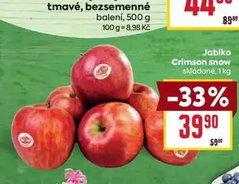 Billa Jablka Crimson snow skládané, 1kg nabídka