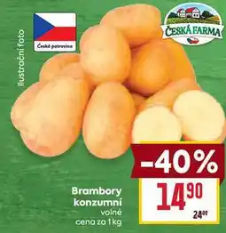 Billa Brambory konzumní volné cena za 1kg nabídka