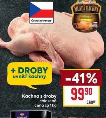 Billa Kachna s droby chlazená cena za 1 kg nabídka