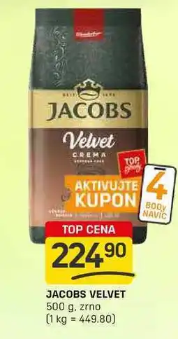 Flop JACOBS VELVET 500 g, zrno nabídka