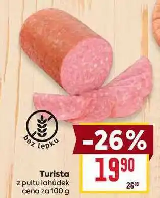 Billa Turista z pultu lahůdek cena za 100 g nabídka