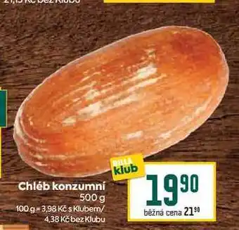 Billa Chléb konzumní 500 g nabídka