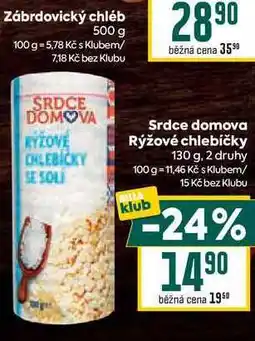 Billa Srdce domova Rýžové chlebíčky 130 g nabídka