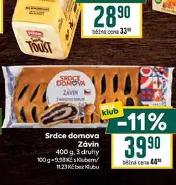 Billa Srdce domova Závin 400 g nabídka