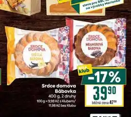 Billa Srdce domova Bábovka 400 g nabídka