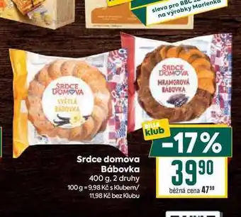 Billa Srdce domova Bábovka 400 g nabídka