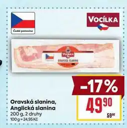 Billa Anglická slanina 200 g nabídka