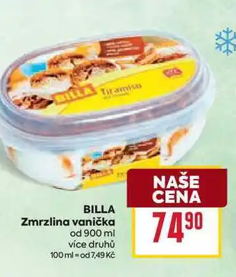 Billa BILLA Zmrzlina vanička od 900 ml nabídka