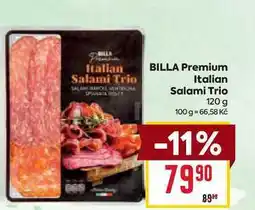 Billa BILLA Premium Italian Salami Trio 120 g nabídka