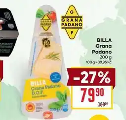 Billa BILLA Grana Padano 200 g nabídka