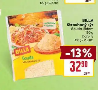 Billa BILLA Strouhaný sýr Gouda, Eidam 150 g nabídka