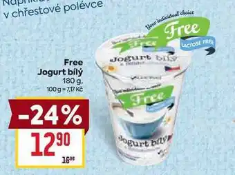 Billa Free Jogurt bílý 180 g nabídka