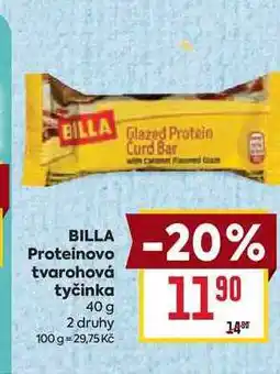 Billa BILLA Proteinovo tvarohová tyčinka 40 g nabídka