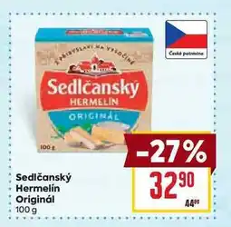 Billa Sedlčanský Hermelín Originál 100 g nabídka