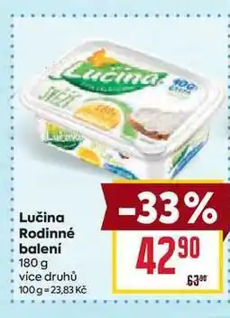 Billa Rodinné balení 180 g nabídka