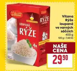 Billa Vitana Rýže loupaná ve varných sáčcích 400 g nabídka