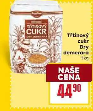 Billa Třtinový cukr Dry demerara 1kg nabídka