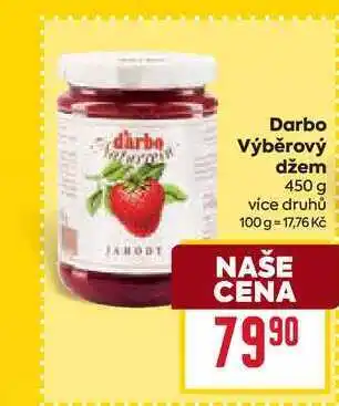 Billa Darbo Výběrový džem 450 g nabídka
