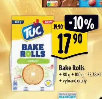 Albert Tuc Bake Rolls, vybrané druhy 80g nabídka