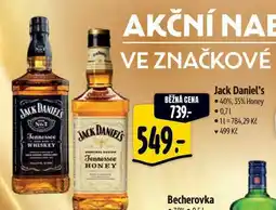 Albert Jack Daniel's 40%, 35% Honey 0,7 l nabídka