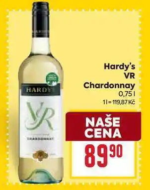 Billa Hardy's VR Chardonnay 0,75l nabídka