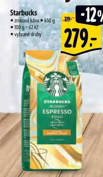 Albert Starbucks zrnková káva 450 g nabídka