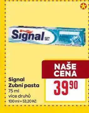 Billa Signal Zubní pasta 75 ml nabídka