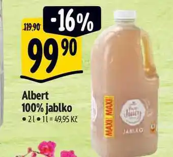 Albert Albert 100% jablko 2 l nabídka