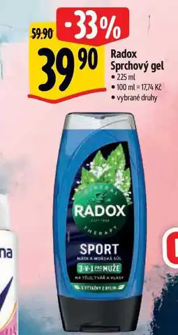 Albert Radox Sprchový gel 225 ml nabídka