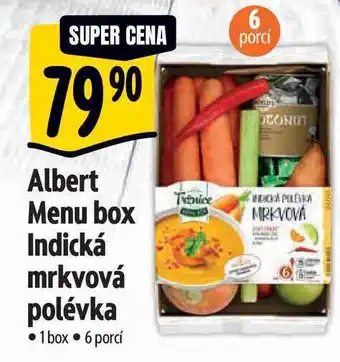 Albert Albert Menu box Indická mrkvová polévka 1 box nabídka