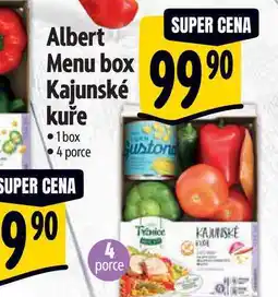 Albert Albert Menu box Kajunské kuře 1box 4 porce nabídka