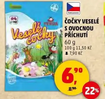 Penny Market Čočky veselé ergoy s ovocnou příchutí nabídka